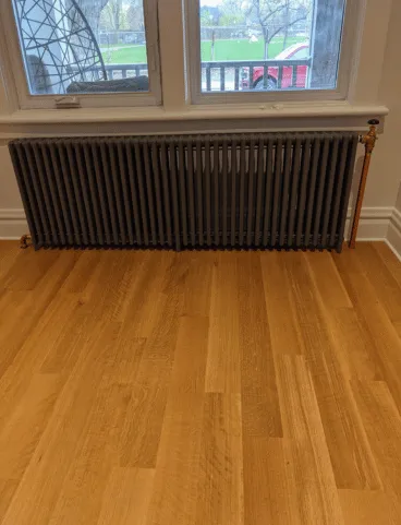 Cast Iron Rad Install Scaled